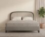 Curved Frame Upholstered Bed