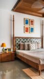 Wood-Ceiling Panel Bed