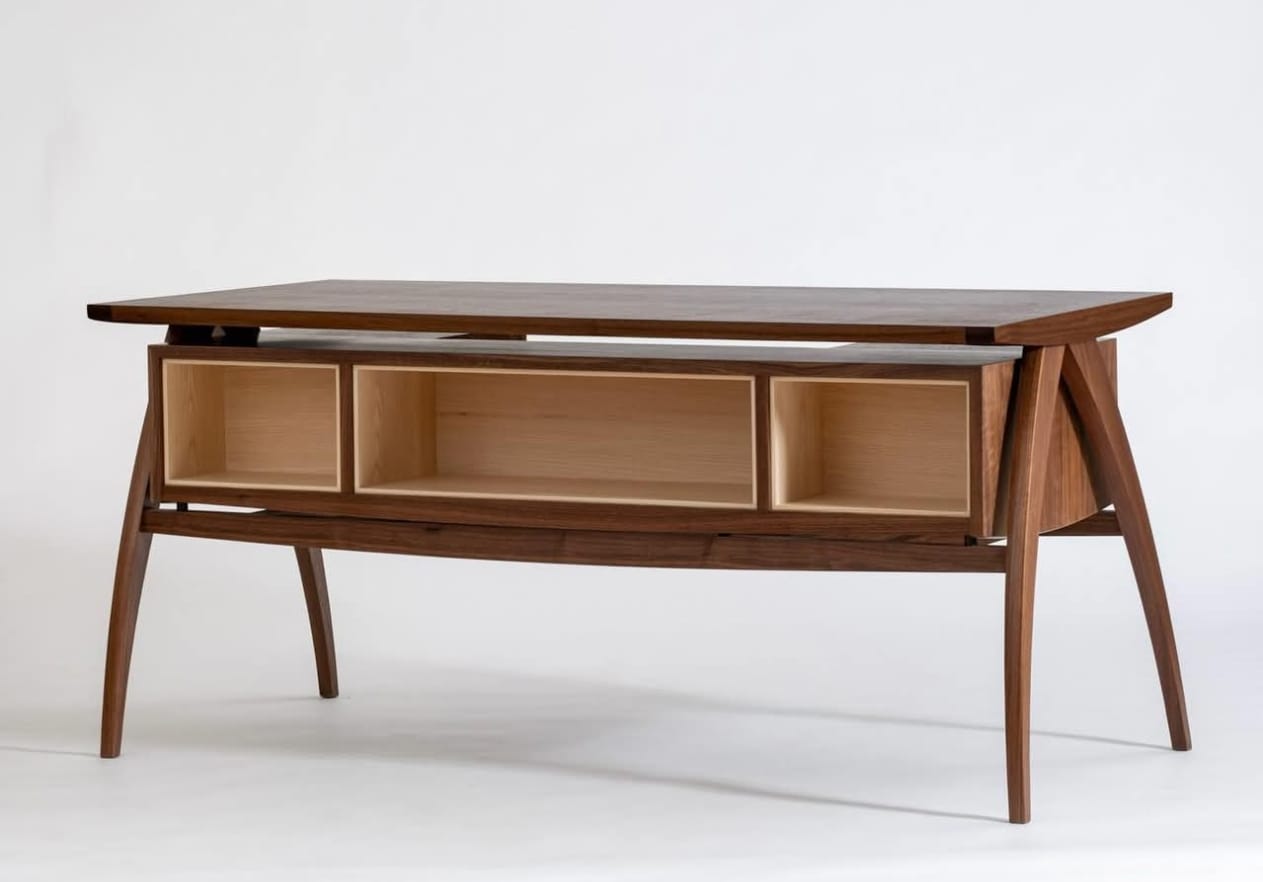 Walnut Storage Coffee Table