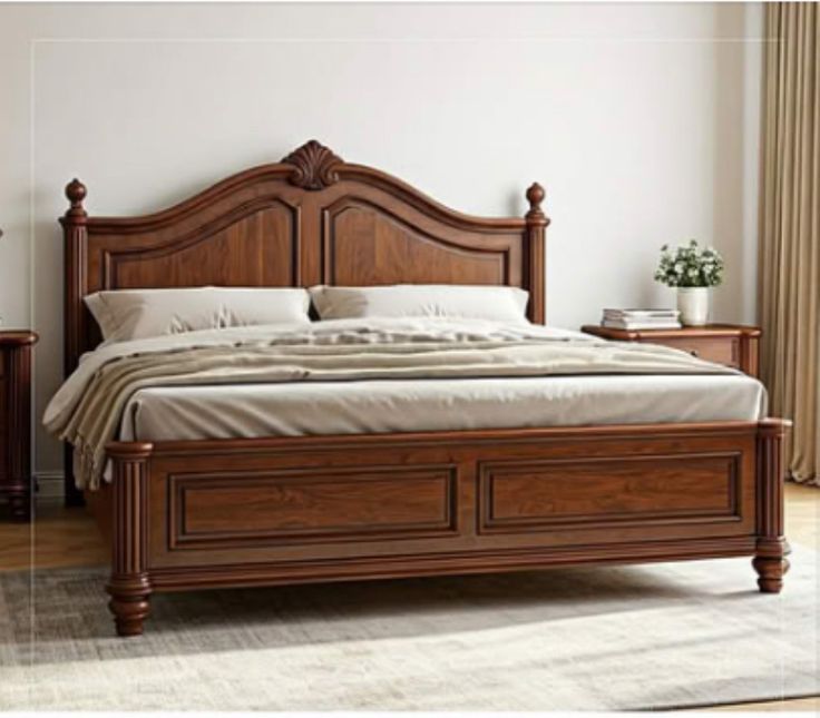 Shell Crest Four-Poster Bed