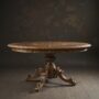Inlaid Marquetry Oval Table