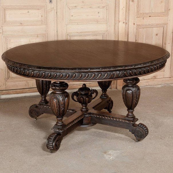 Louis XV Carved Oval Table