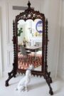 Gothic Fretwork Cheval Mirror