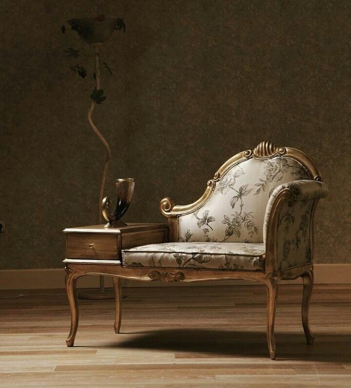 Gilded Telephone Chaise