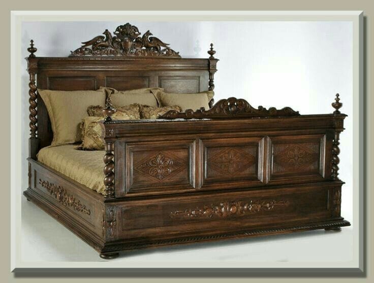Baronial Carved Poster Bed