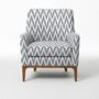 Chevron Print Accent Chair