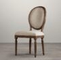 Weathered Oval-Back Dining Chair